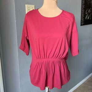 Ann Taylor Vibrant Pink Blouse